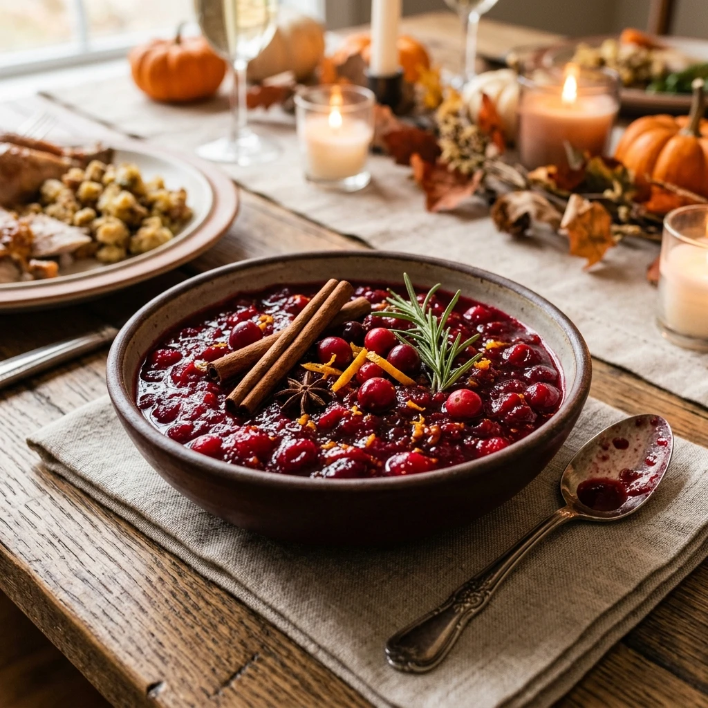 Thanksgiving Cranberry Sauce With Cinnamon No Sugar