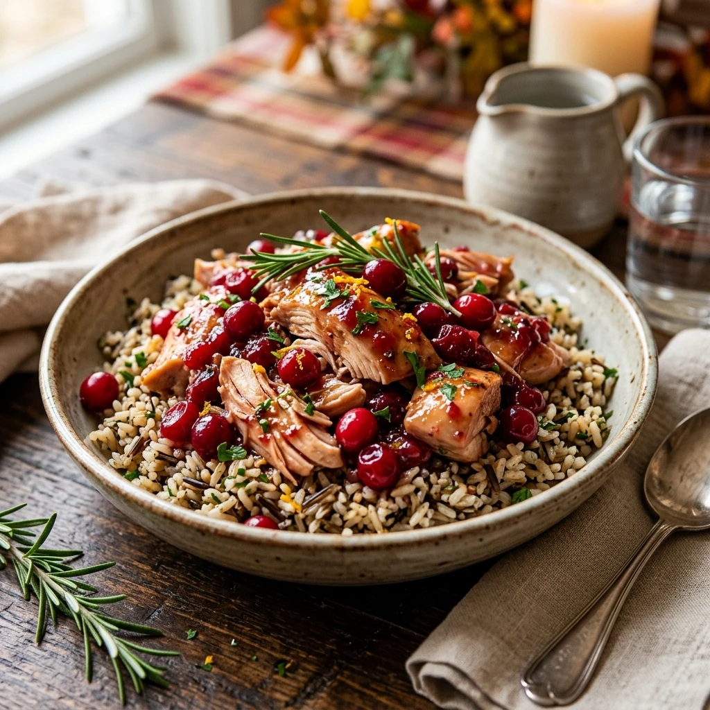 Thanksgiving Crockpot Cranberry Chicken With Rice High Protein Under $20 Feeds A Crowd