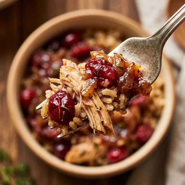 Thanksgiving Crockpot Cranberry Chicken With Rice High Protein