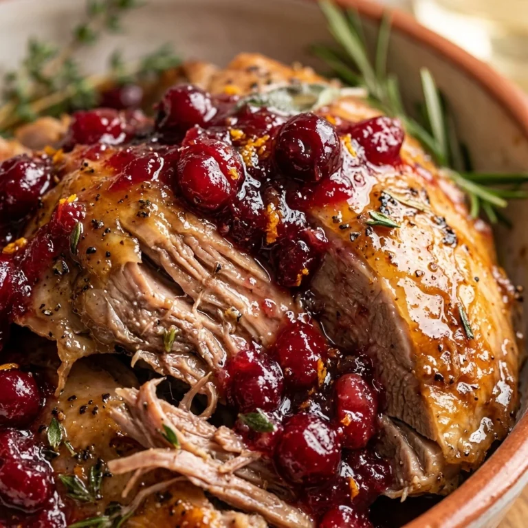 Thanksgiving Crockpot Turkey Breast With Cranberry Sauce Easy