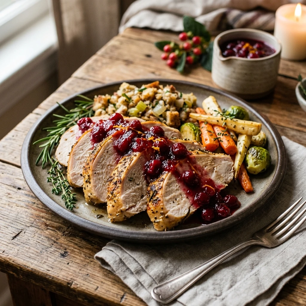 Thanksgiving Crockpot Turkey Breast With Cranberry Sauce Easy
