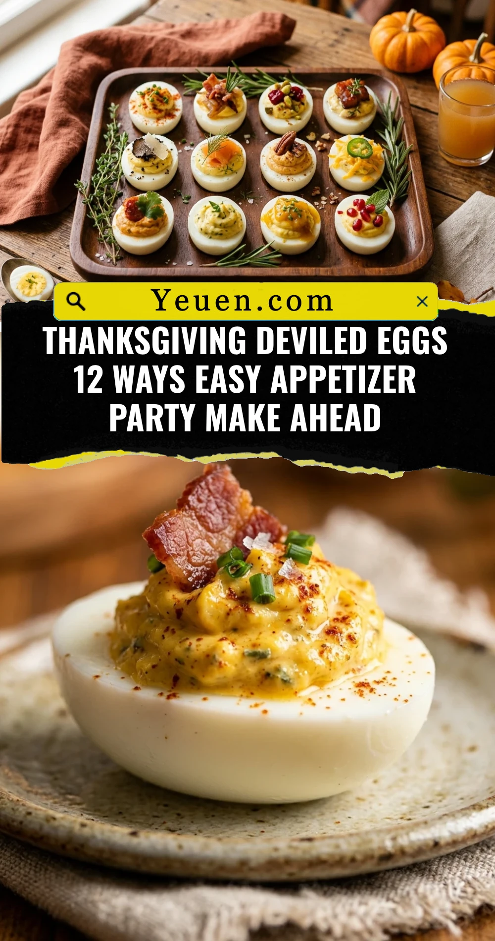 Thanksgiving Deviled Eggs 12 Ways Easy Appetizer Party Make Ahead