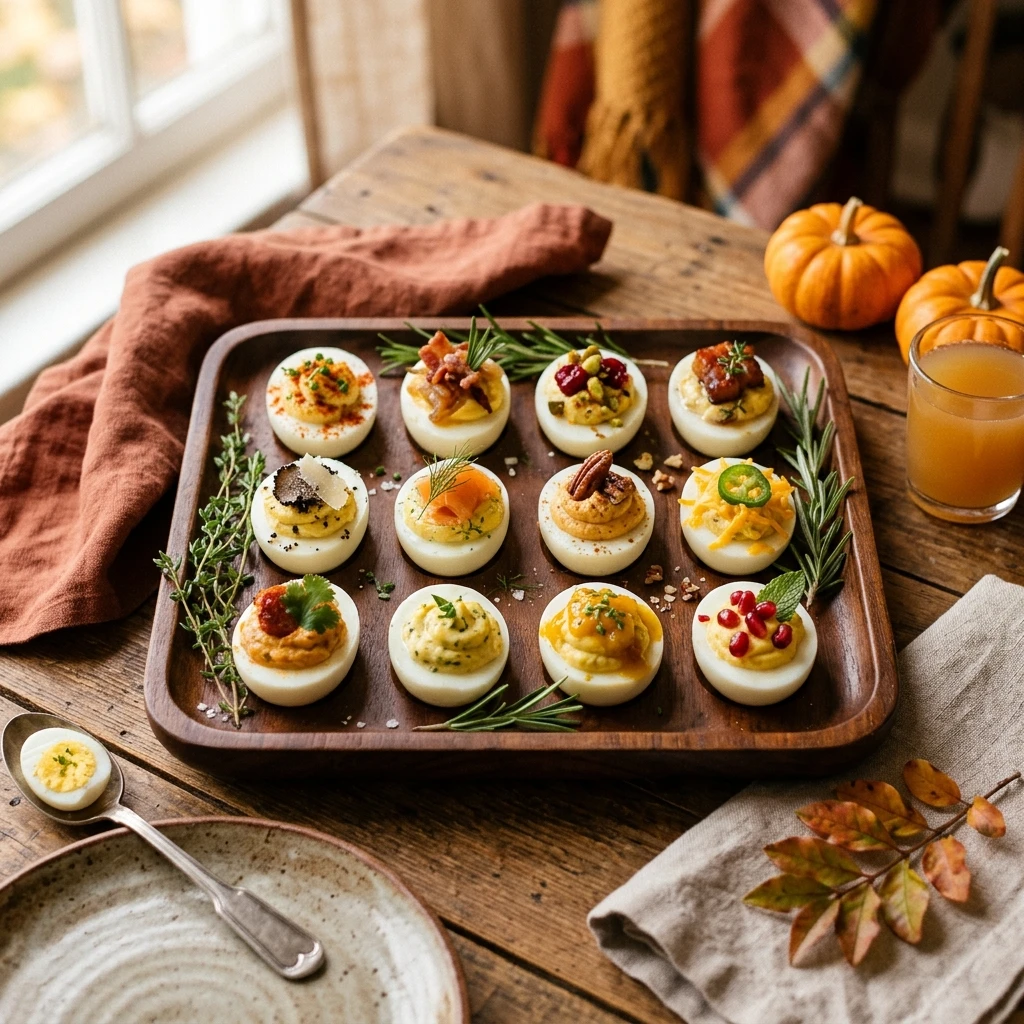 Thanksgiving Deviled Eggs 12 Ways Easy Appetizer Party Make Ahead