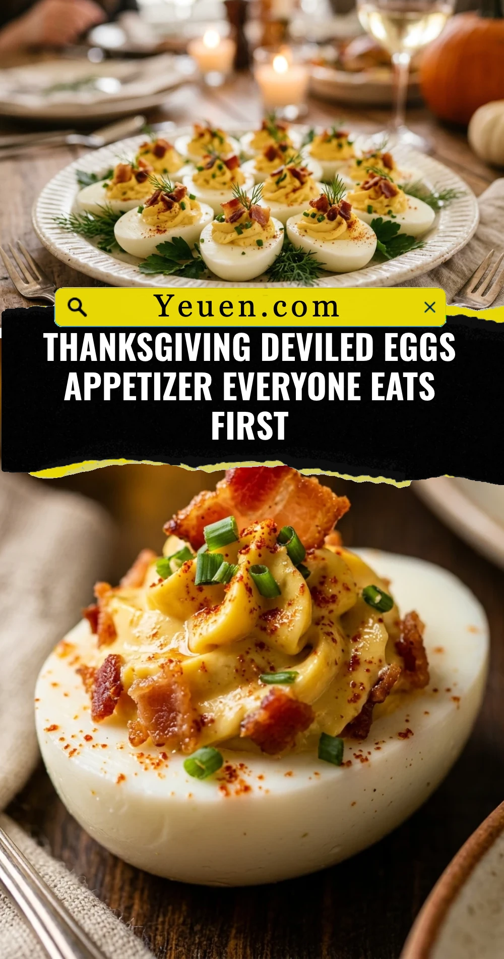 Thanksgiving Deviled Eggs Appetizer Everyone Eats First