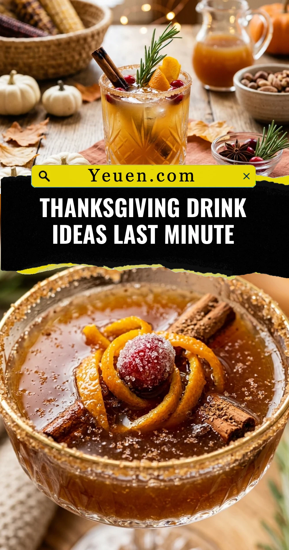 Thanksgiving Drink Ideas Last Minute
