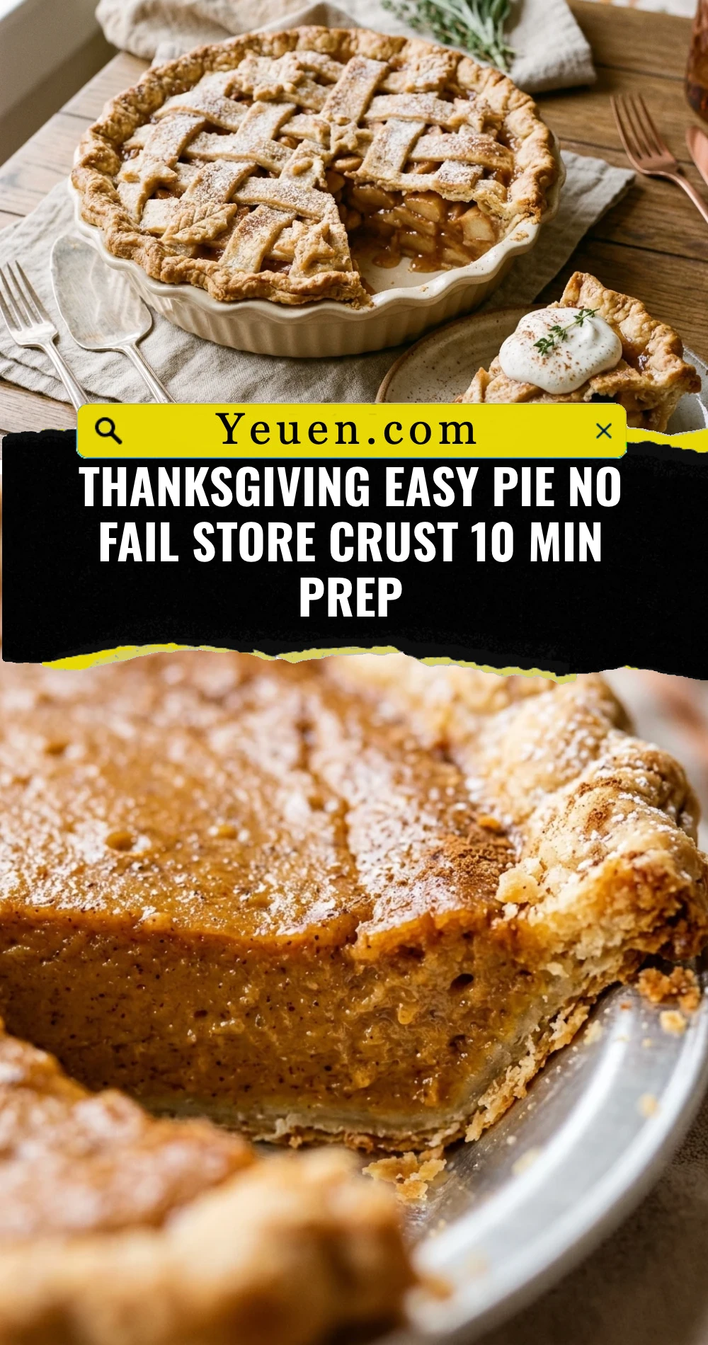 Thanksgiving Easy Pie No Fail Store Crust 10 Min Prep
