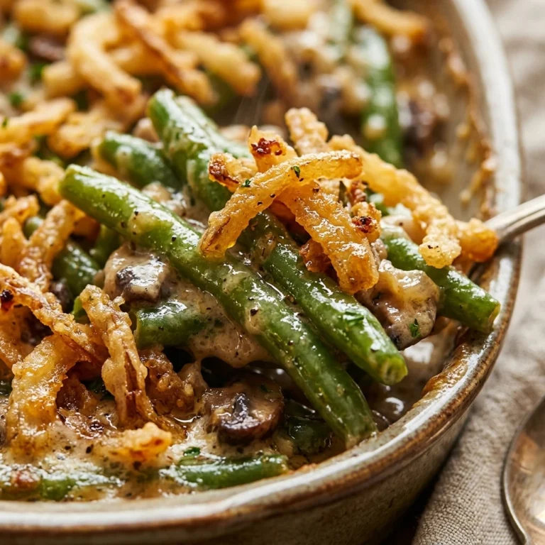 Thanksgiving Green Bean Casserole Easy