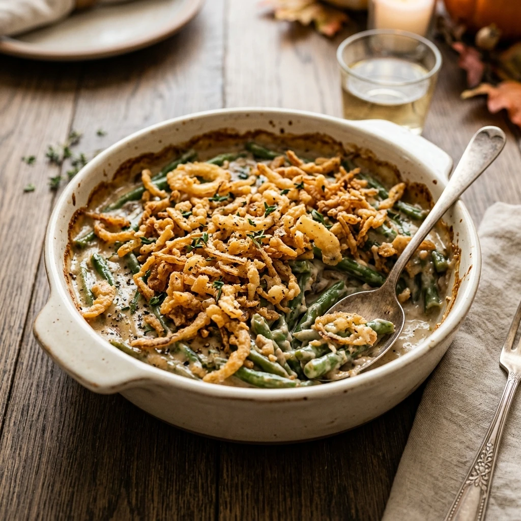 Thanksgiving Green Bean Casserole Easy