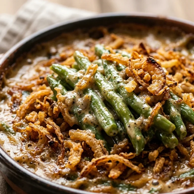 Thanksgiving Green Bean Casserole Make Ahead No Fail
