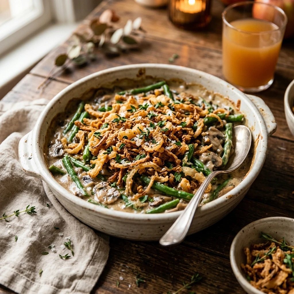 Thanksgiving Green Bean Casserole Make Ahead No Fail