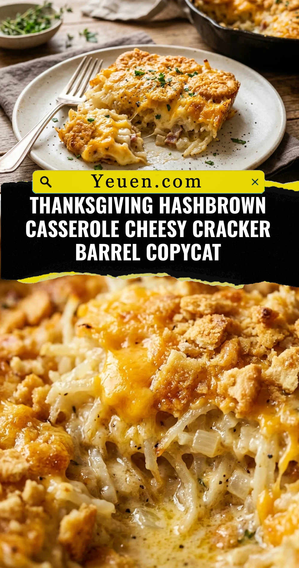 Thanksgiving Hashbrown Casserole Cheesy Cracker Barrel Copycat