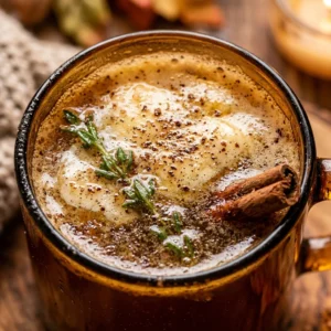 Thanksgiving Hot Buttered Rum Cocktail Mocktail Easy Party Holiday