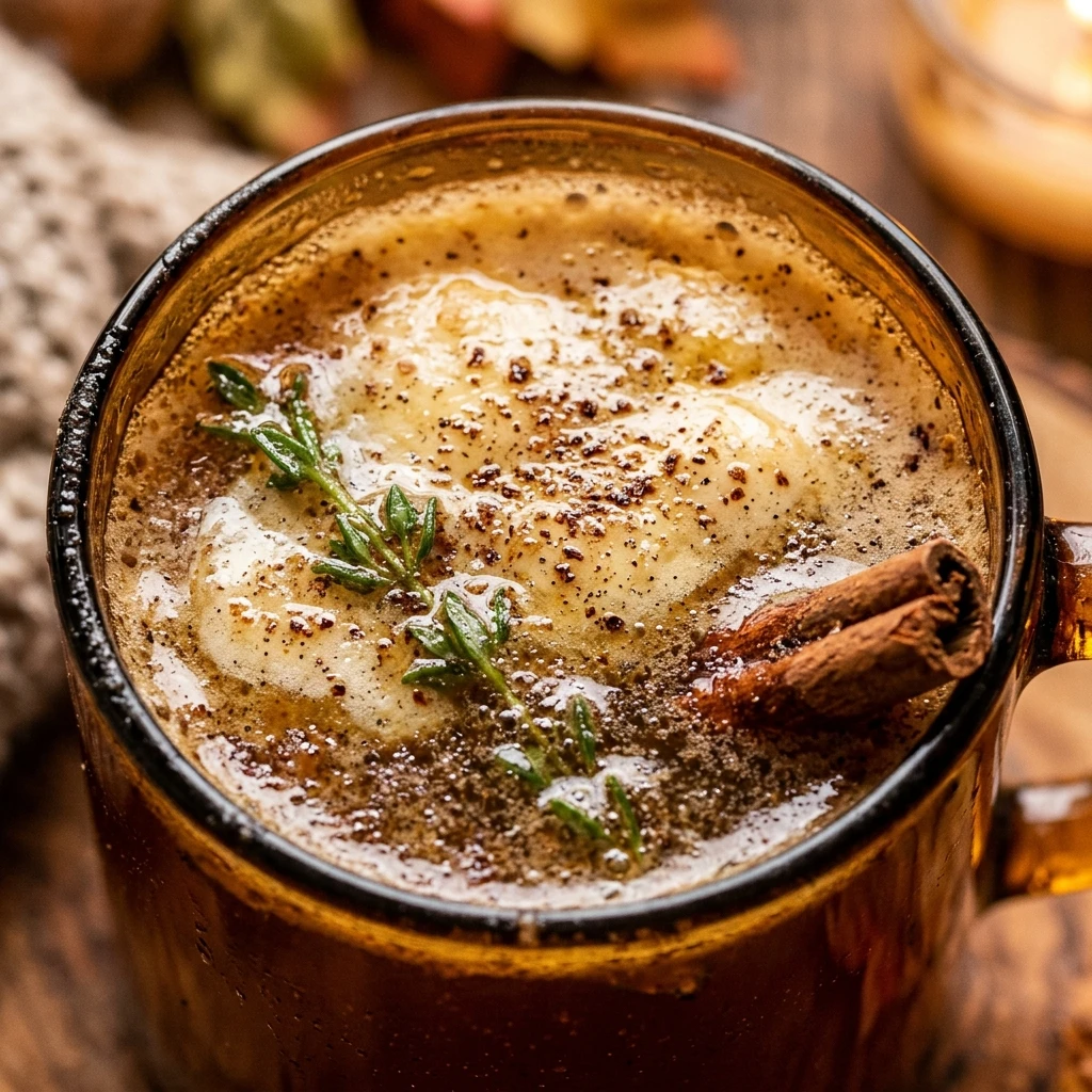 Thanksgiving Hot Buttered Rum Cocktail Mocktail Easy Party Holiday