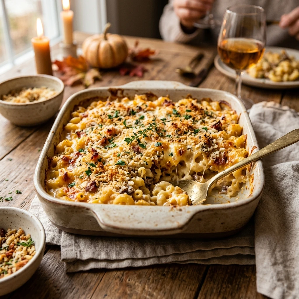 Thanksgiving Mac and Cheese Crowd Pleaser