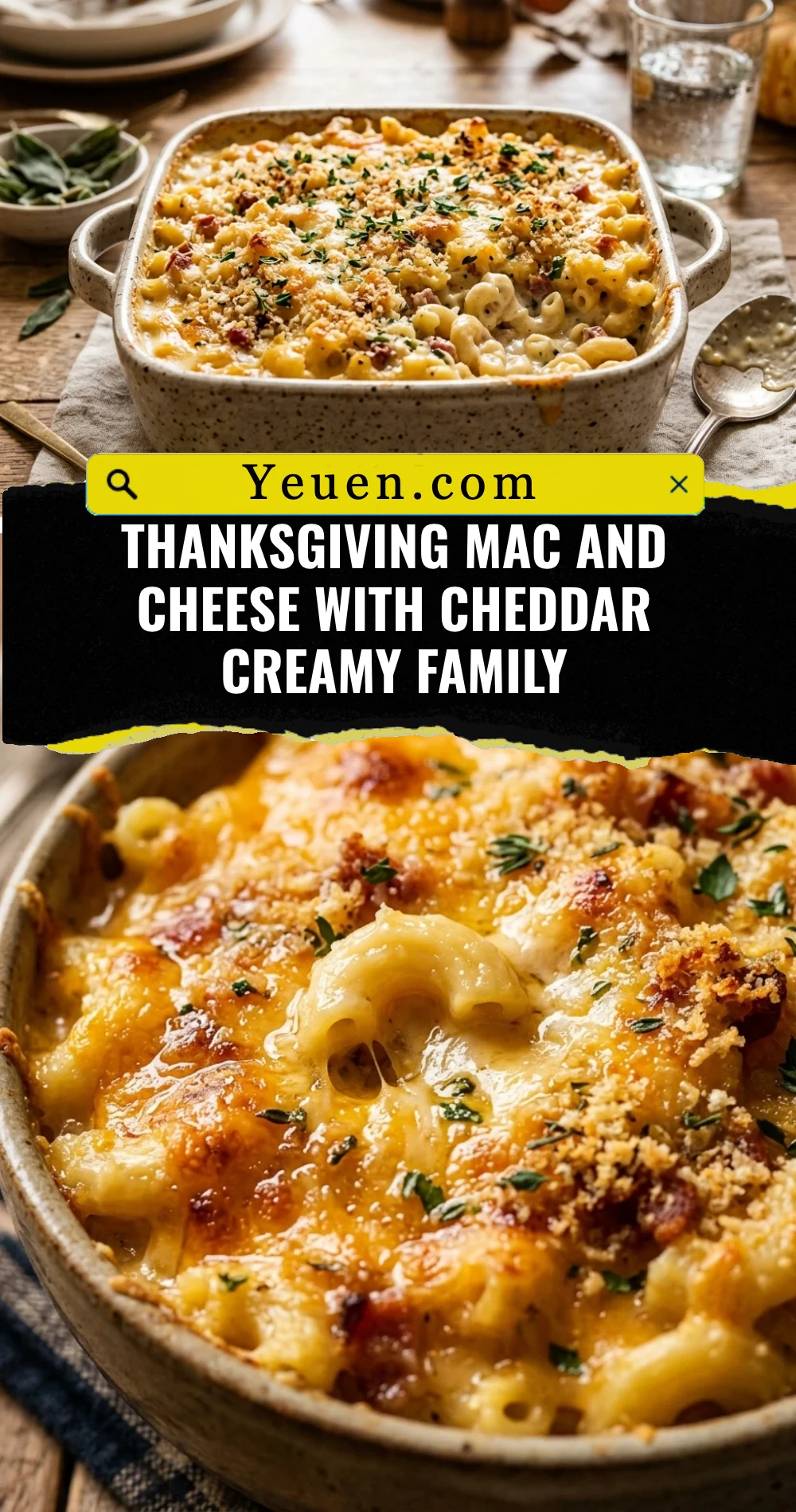 Thanksgiving Mac And Cheese With Cheddar Creamy Family