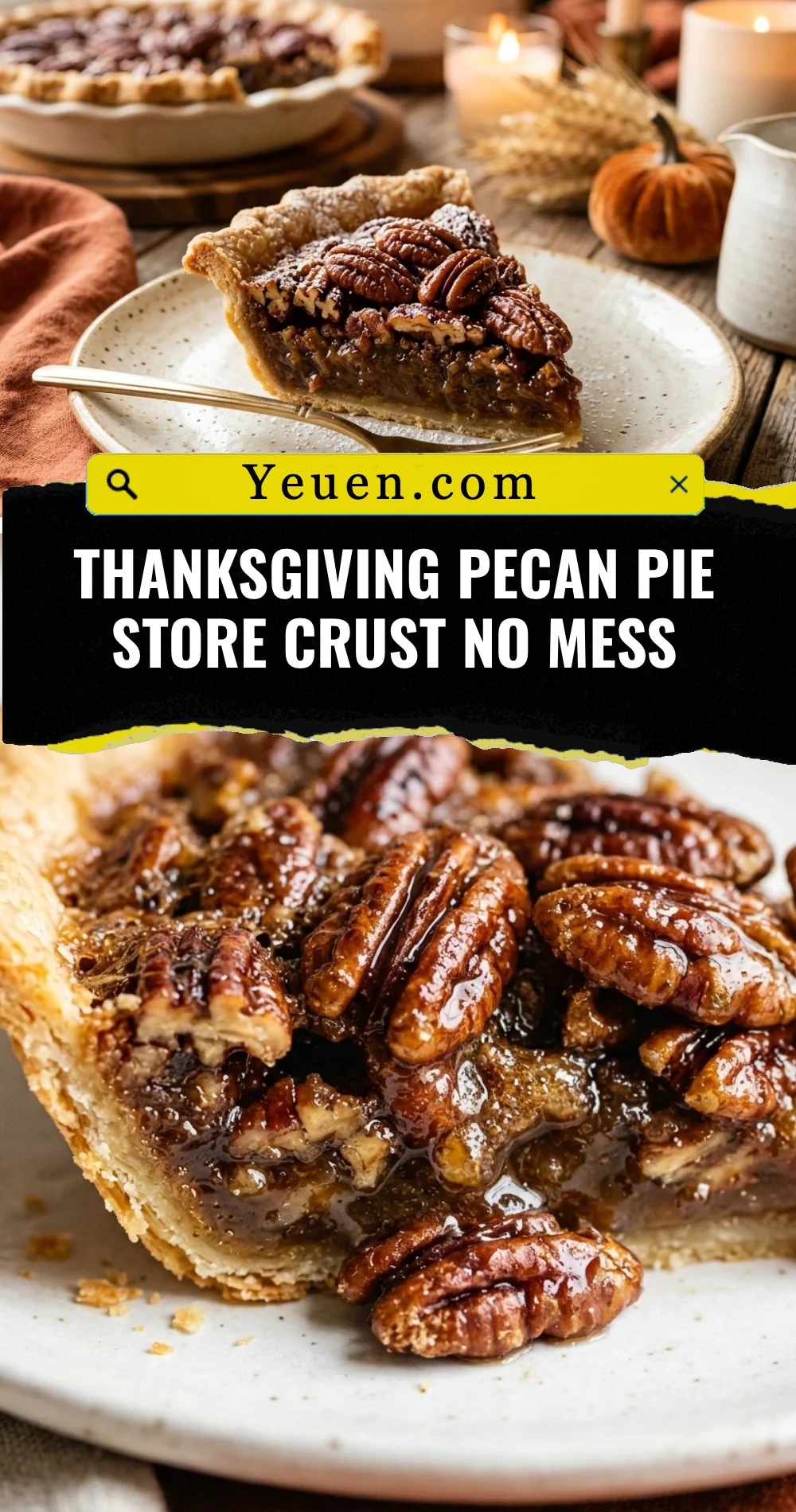 Thanksgiving Pecan Pie Store Crust No Mess