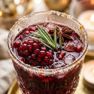 Thanksgiving Pomegranate Cocktail Mocktail Easy Party Holiday
