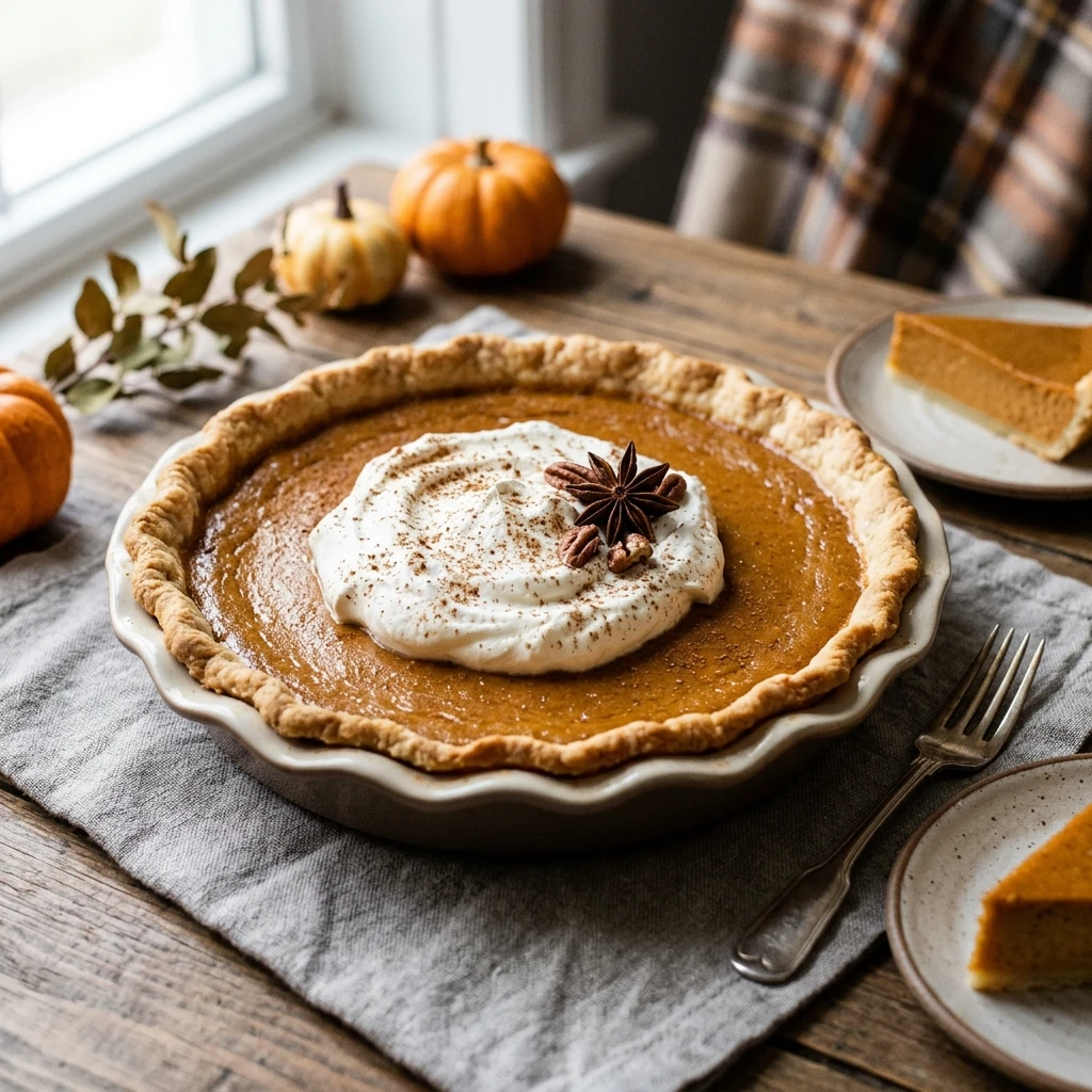 Thanksgiving Pumpkin Pie Easy Store Crust No Rolling 10 Min Prep No Fail