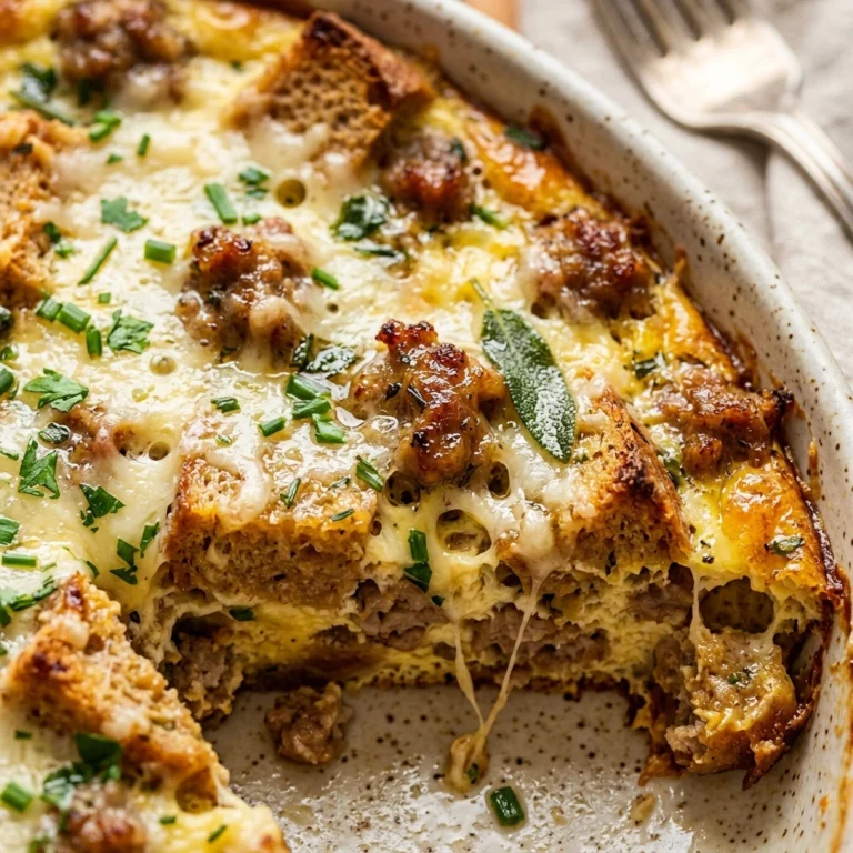 Thanksgiving Sausage Egg Casserole Make Ahead Breakfast Feed 8