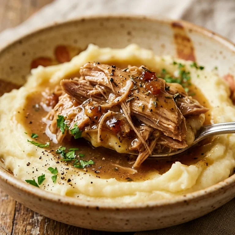 Thanksgiving Slow Cooker Chicken And Gravy Over Mashed Potatoes Under $20 Feeds A Crowd