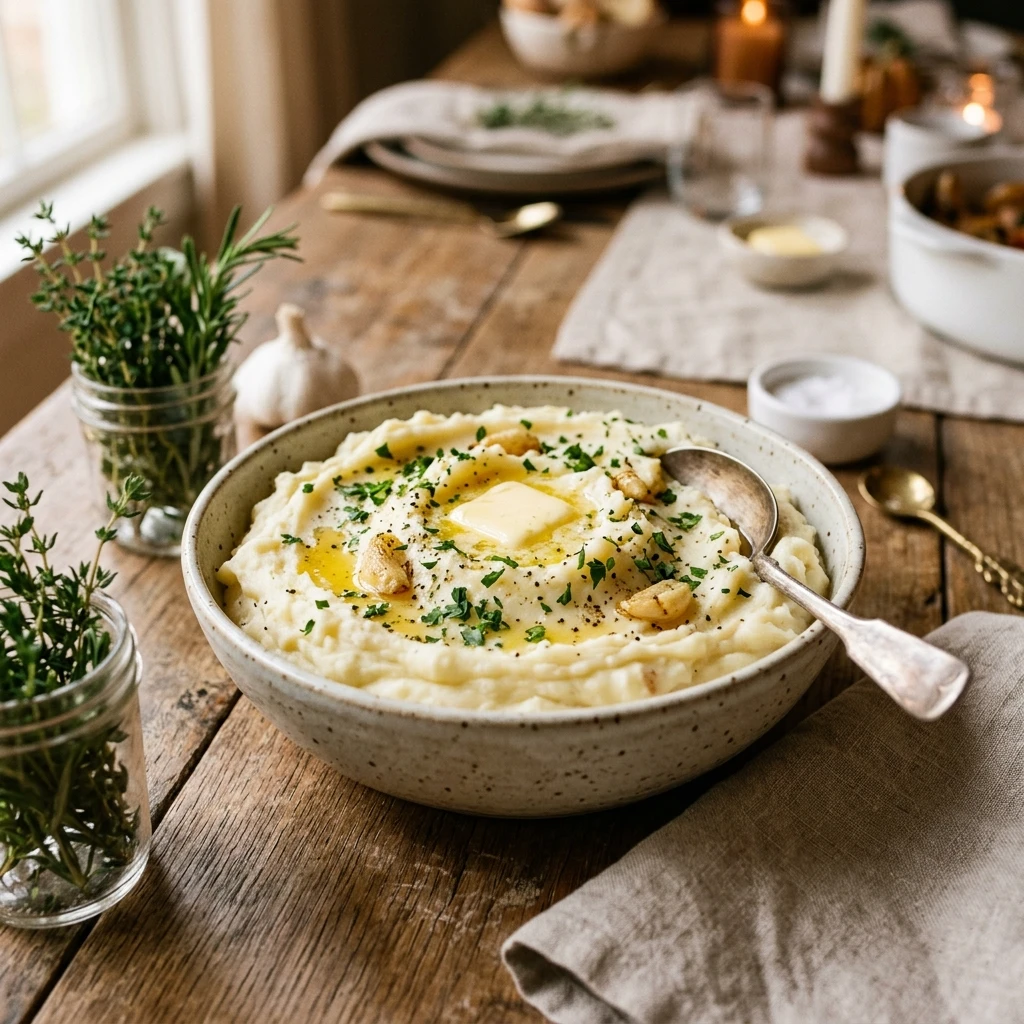 Thanksgiving Slow Cooker Mashed Potatoes With Garlic Feeds A Crowd Under $20