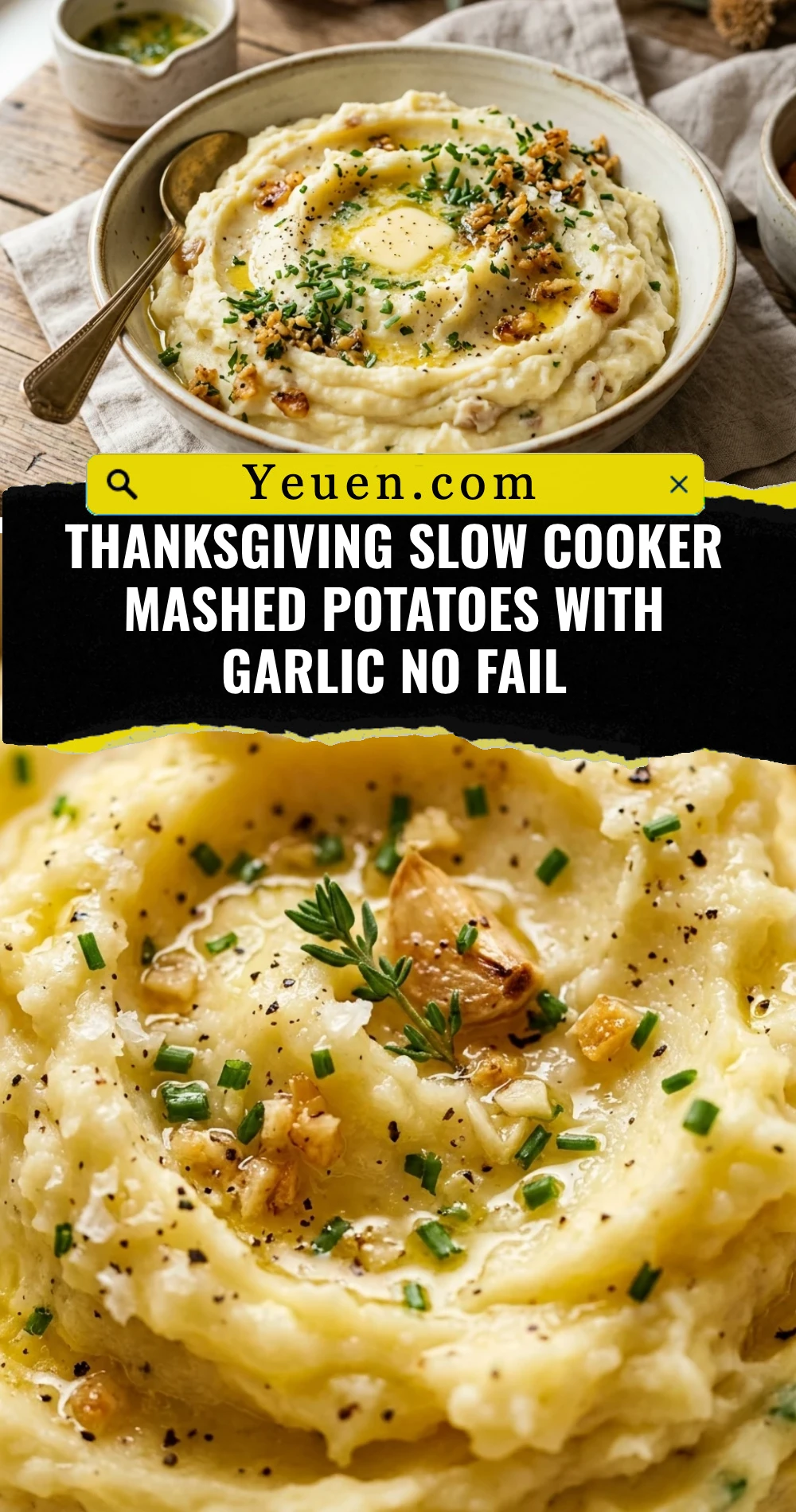 Thanksgiving Slow Cooker Mashed Potatoes With Garlic No Fail
