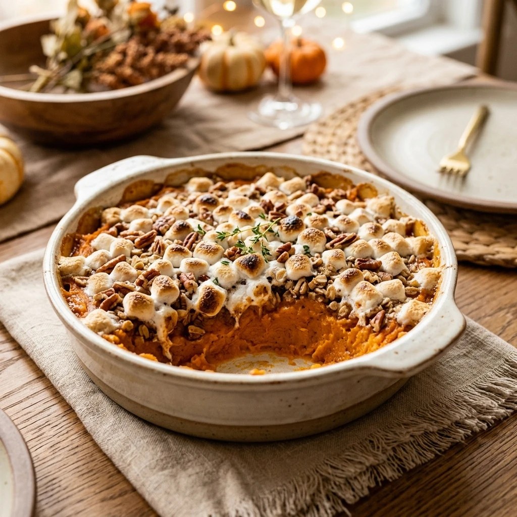 Thanksgiving Sweet Potato Casserole Make Ahead Easy