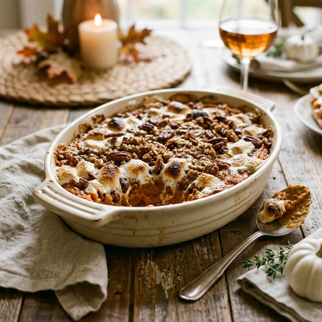 Thanksgiving Sweet Potato Casserole Make Ahead