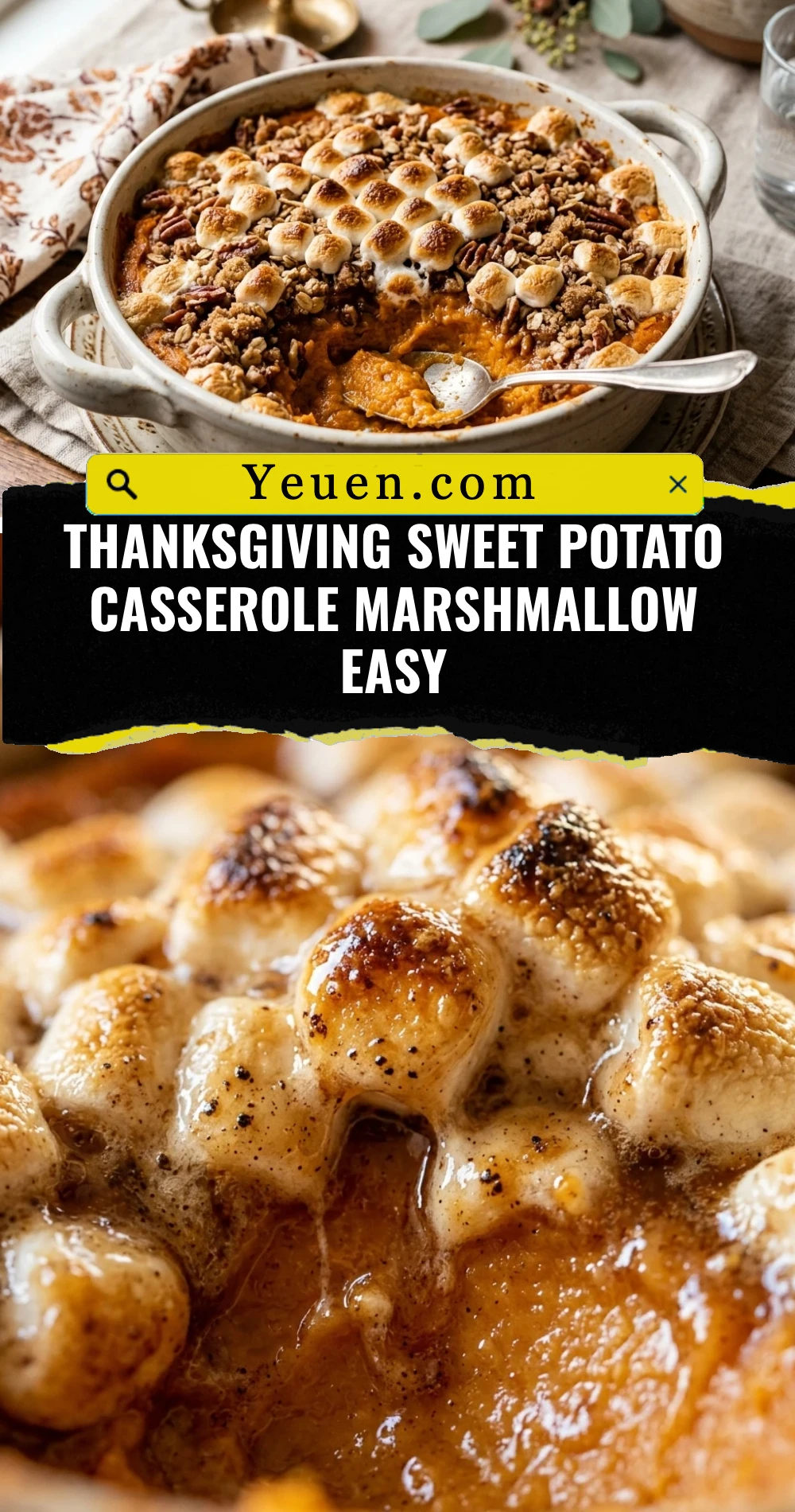 Thanksgiving Sweet Potato Casserole Marshmallow Easy