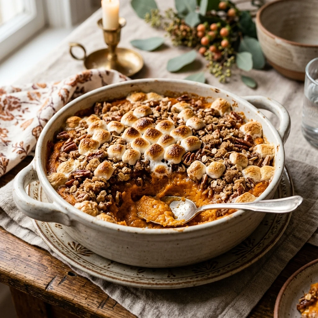 Thanksgiving Sweet Potato Casserole Marshmallow Easy