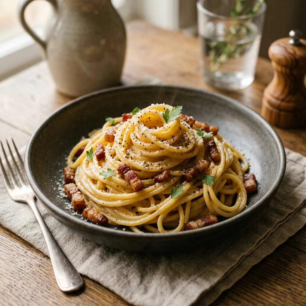 The Creamiest Carbonara Without Cream Authentic