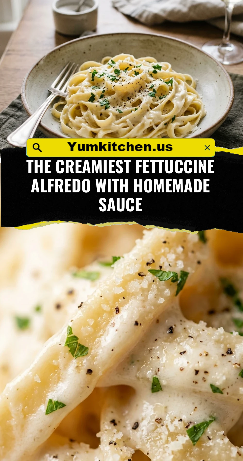 The Creamiest Fettuccine Alfredo With Homemade Sauce