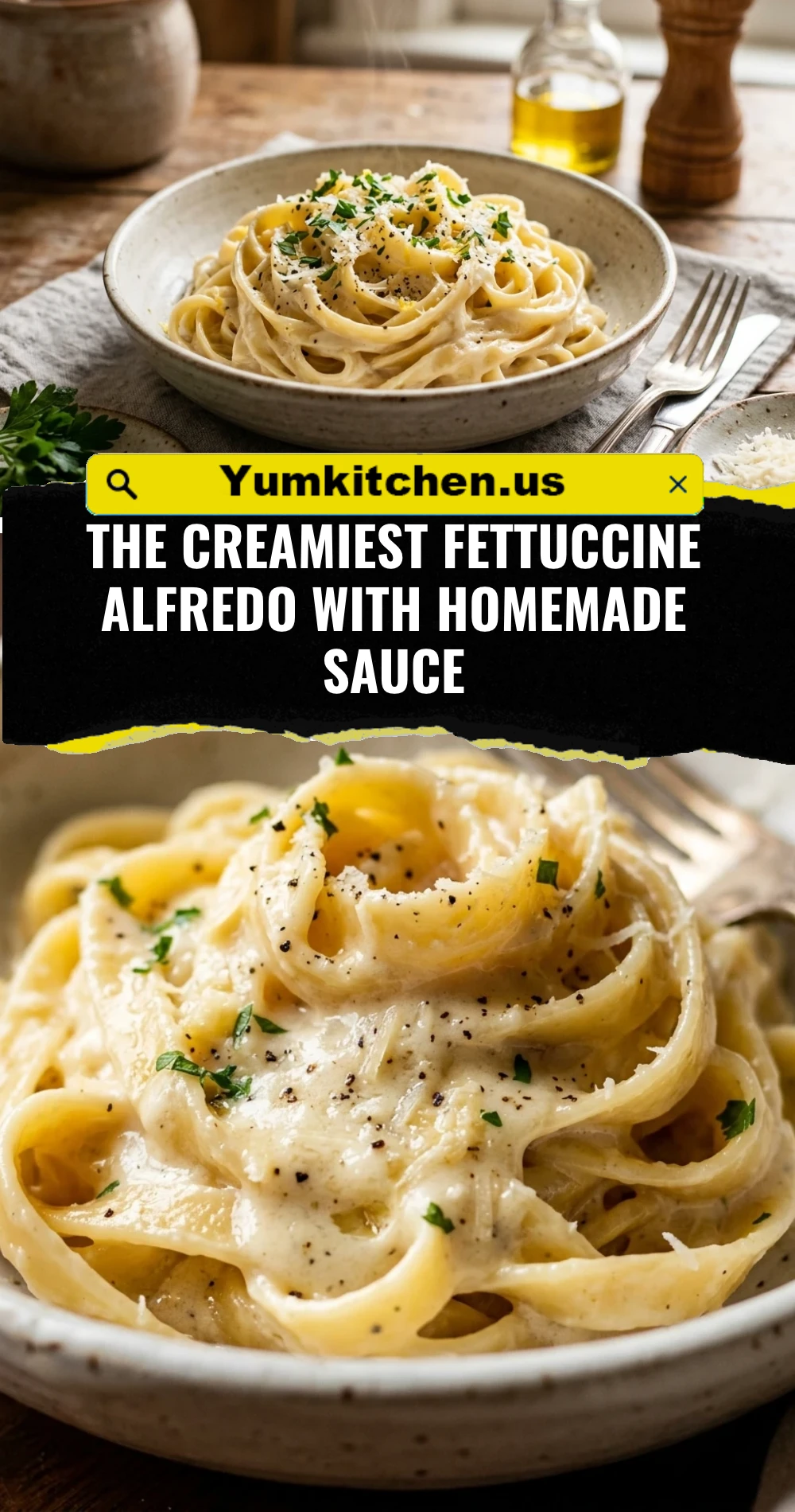 The Creamiest Fettuccine Alfredo With Homemade Sauce