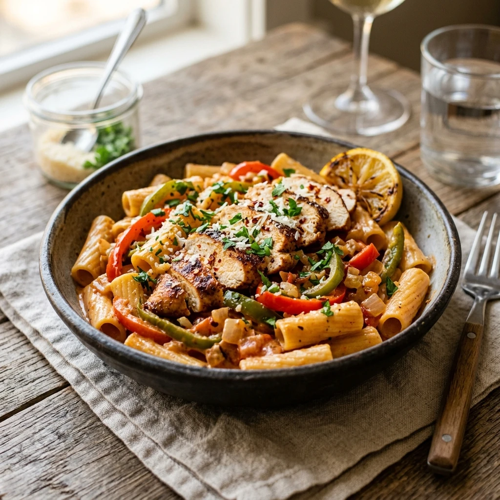 The Creamiest One-Pot Cajun Chicken Pasta