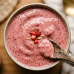 Thick Creamy Strawberry Protein Shake 20g+ Easy No Powder Taste Homemade