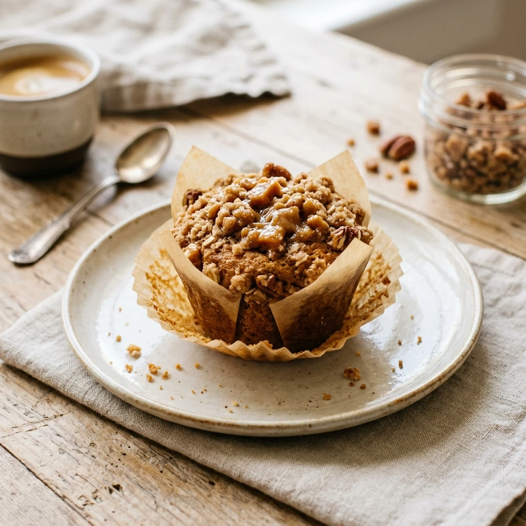 Toffee Crunch Coffee Cake Muffins