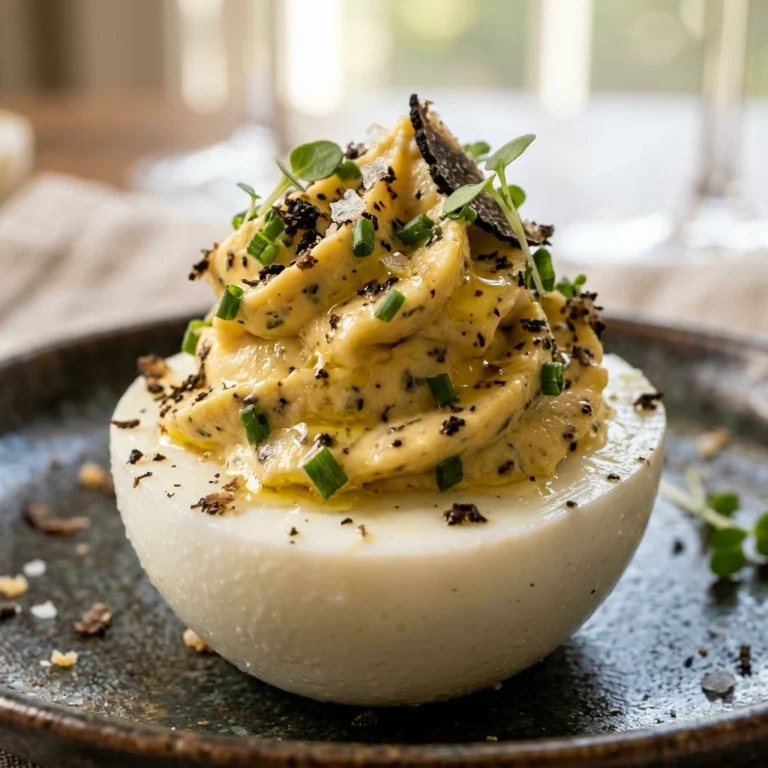 Truffle Oil Deviled Eggs Luxury