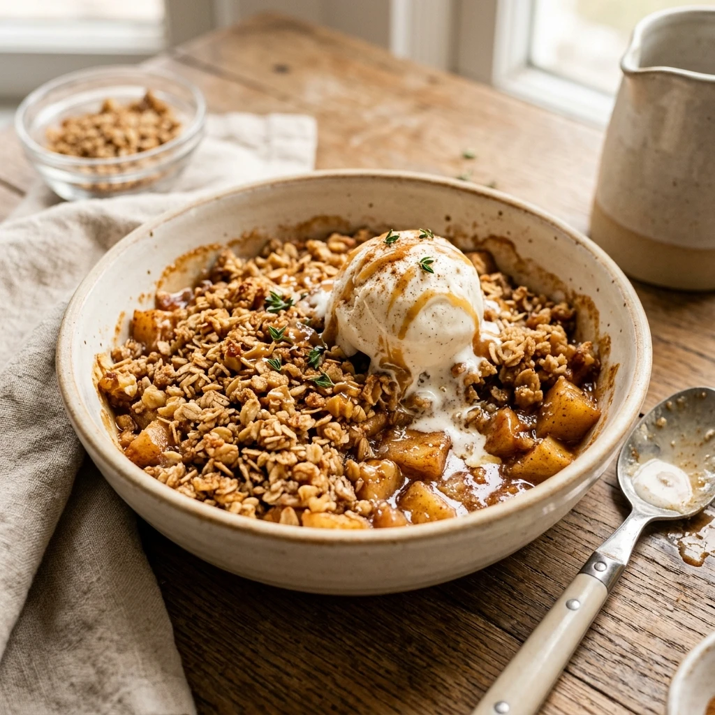 Vegan Apple Crisp Decadent Easy Plant Based Comfort Food