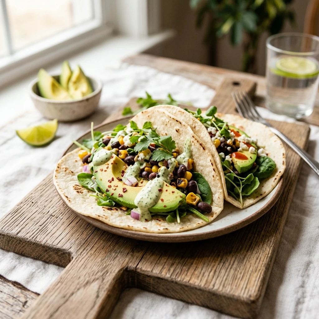 Vegan Avocado Tacos Plant Based Easy 20 Minute Healthy Ultimate Recipe