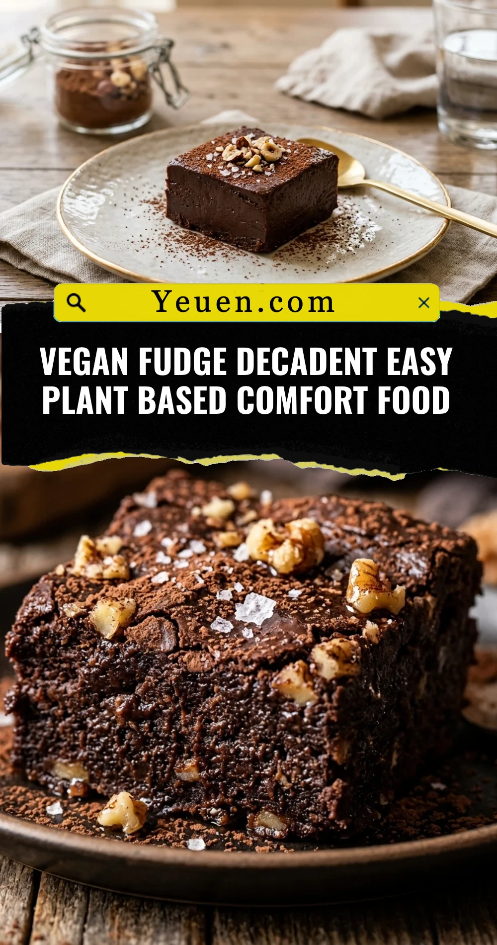 Vegan Fudge Decadent Easy Plant Based Comfort Food