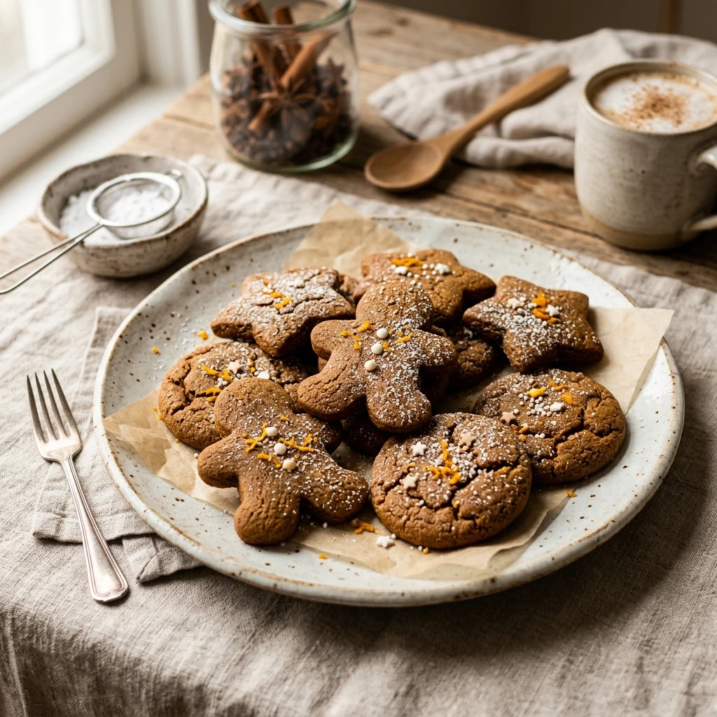 Vegan Gingerbread Cookies - Soft and Chewy