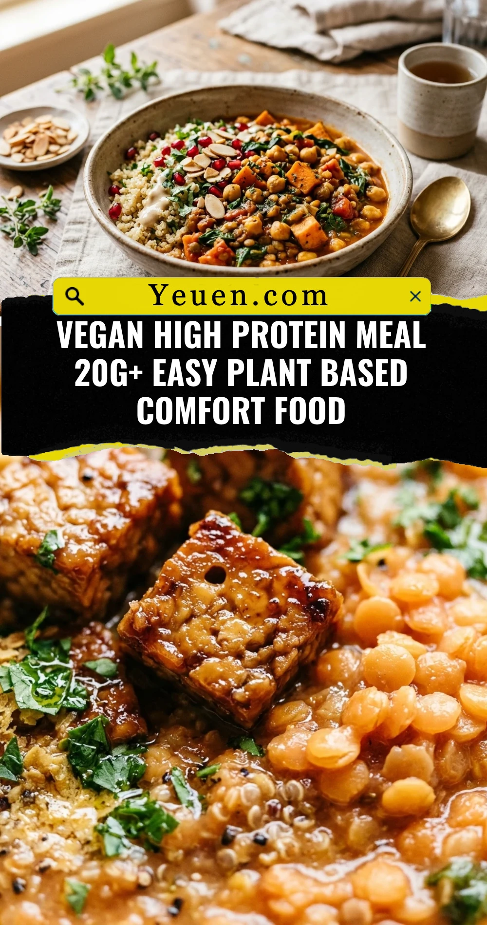 Vegan High Protein Meal 20g+ Easy Plant Based Comfort Food