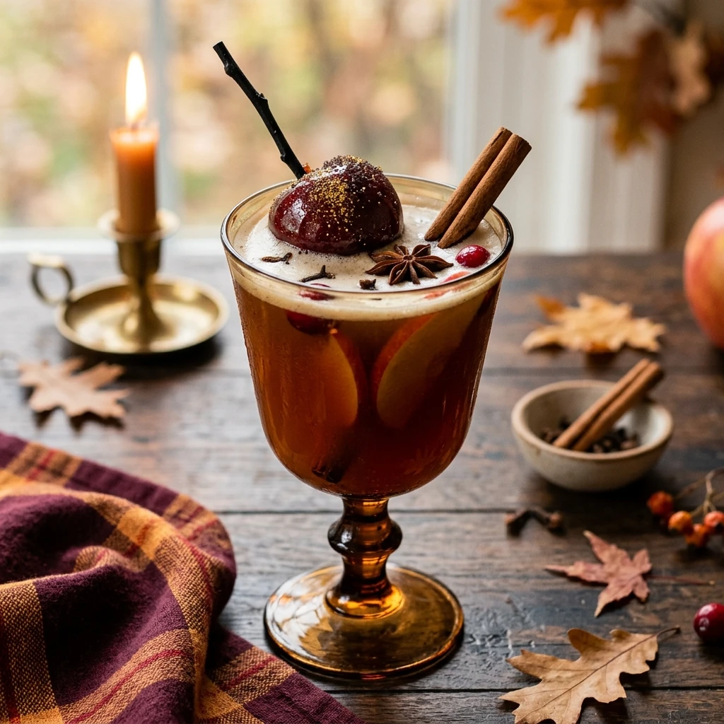 Vegan Poison Apple Cider With Cinnamon And Cloves Fall