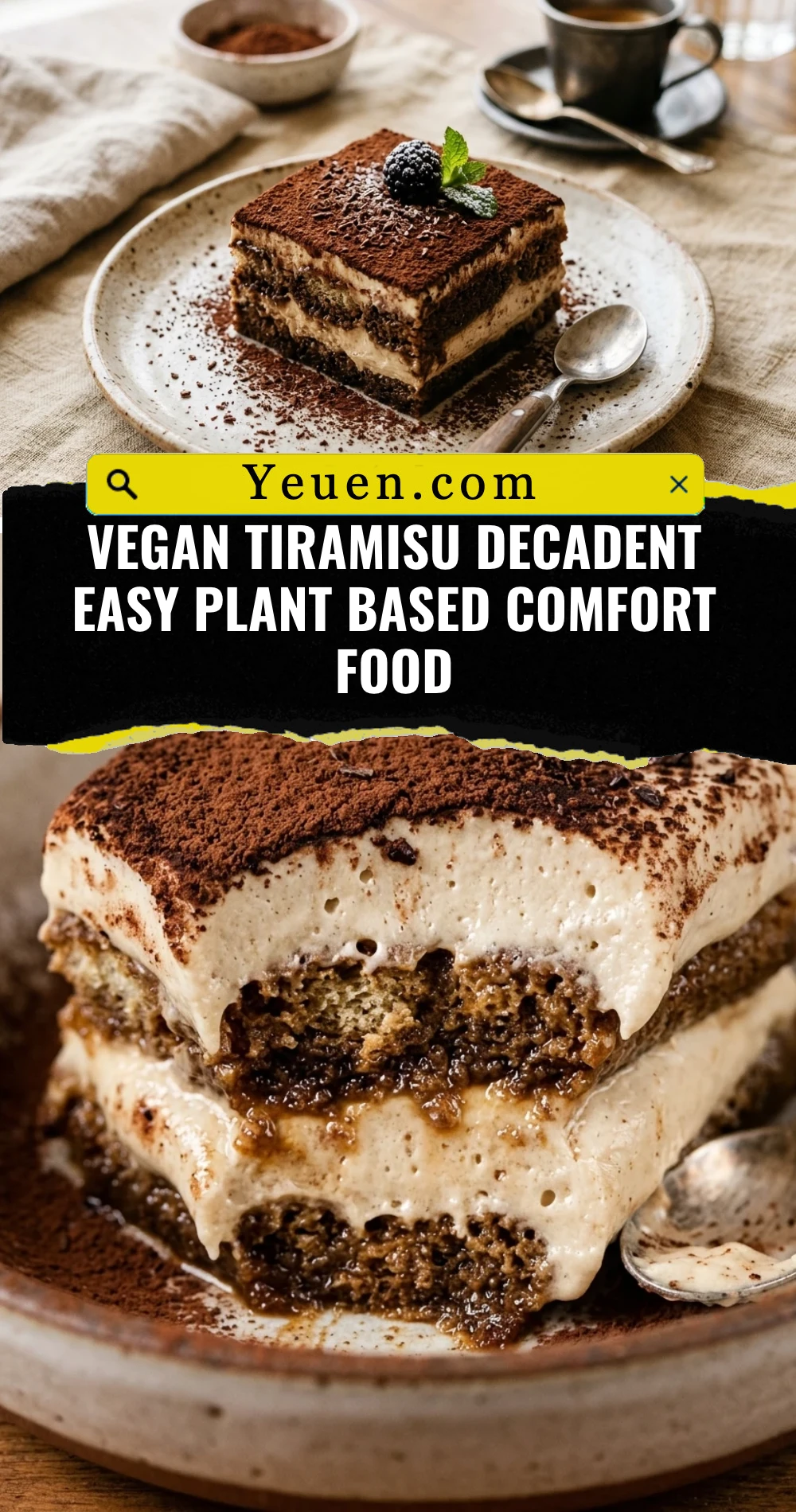 Vegan Tiramisu Decadent Easy Plant Based Comfort Food