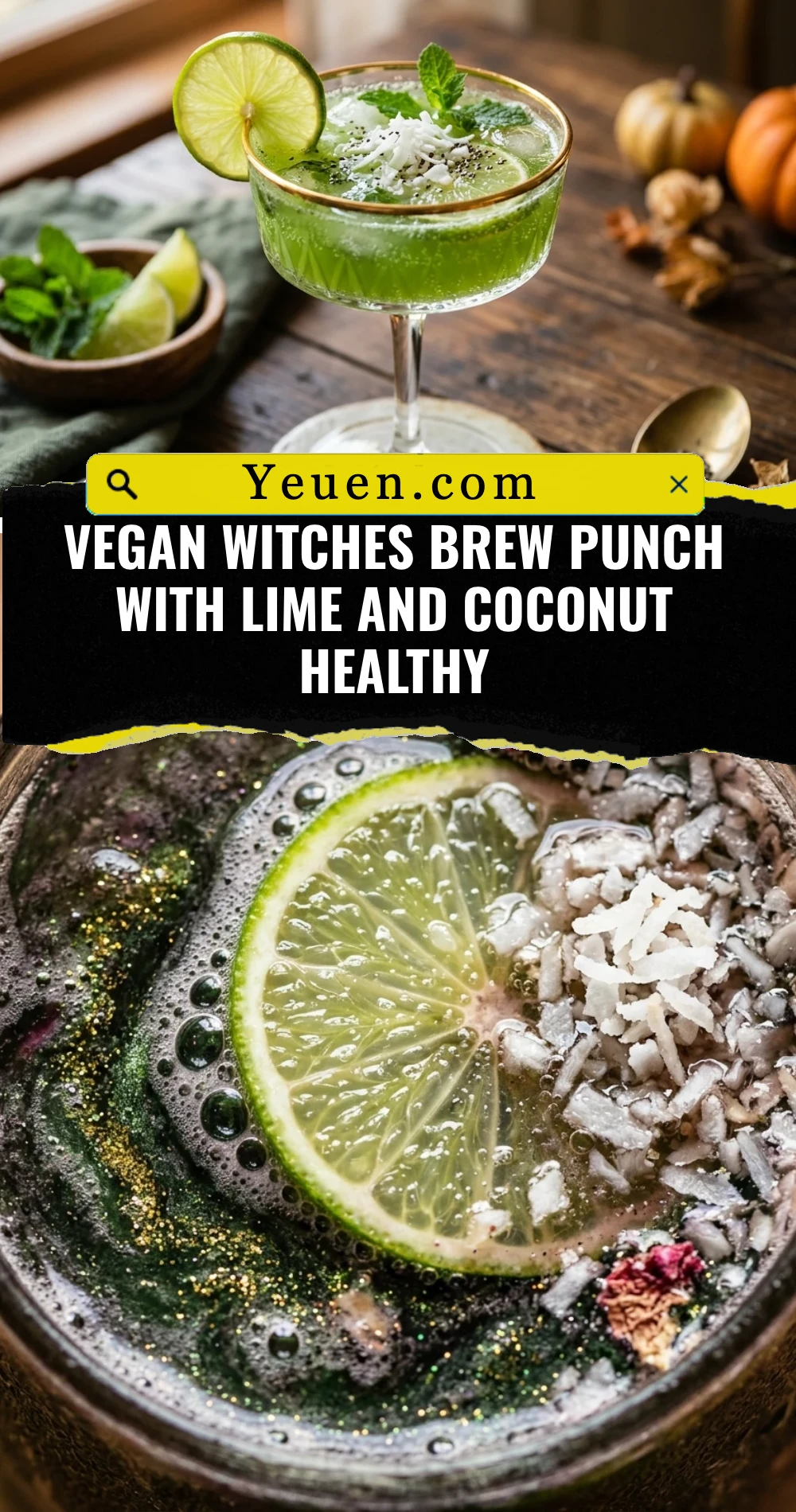 Vegan Witches Brew Punch With Lime And Coconut Healthy