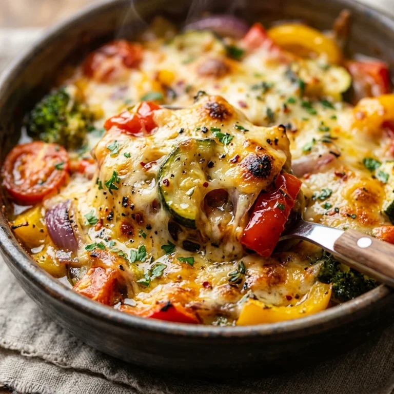 Vegetable Casserole Cheesy Garden No Meat Healthy