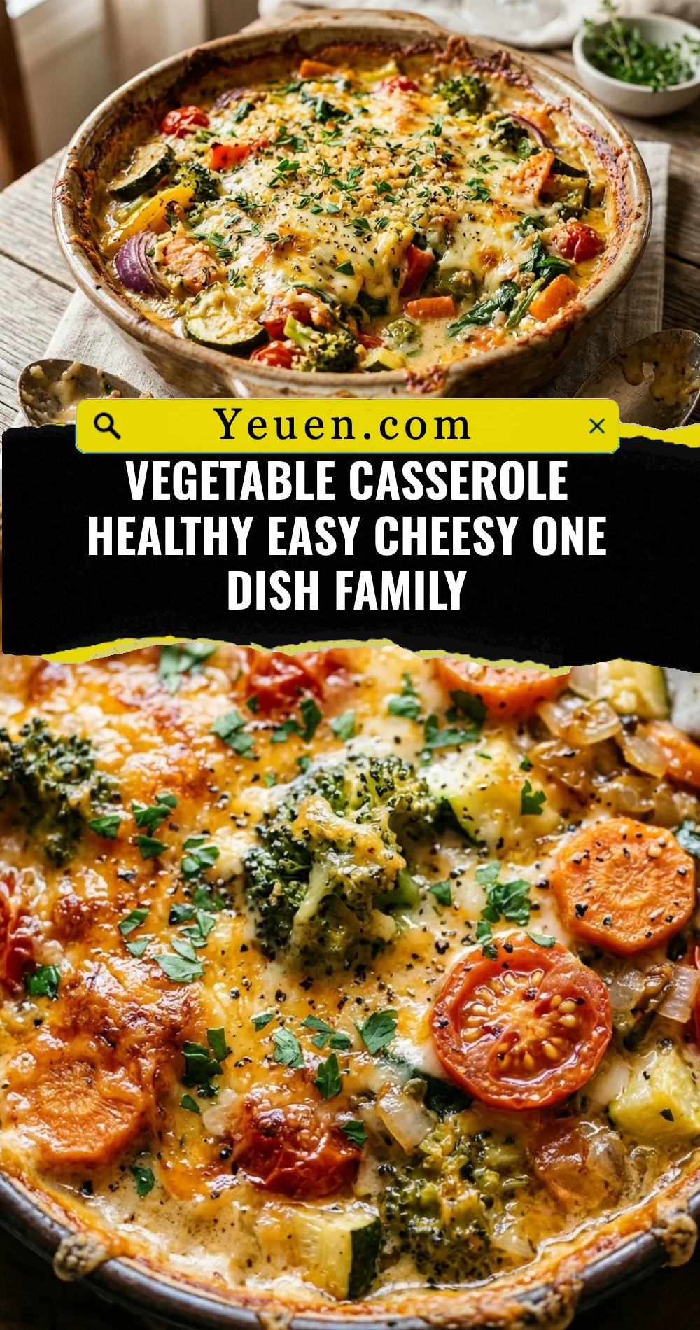 Vegetable Casserole Healthy Easy Cheesy One Dish Family