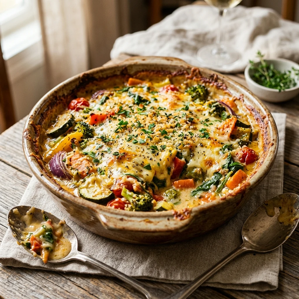 Vegetable Casserole Healthy Easy Cheesy One Dish Family