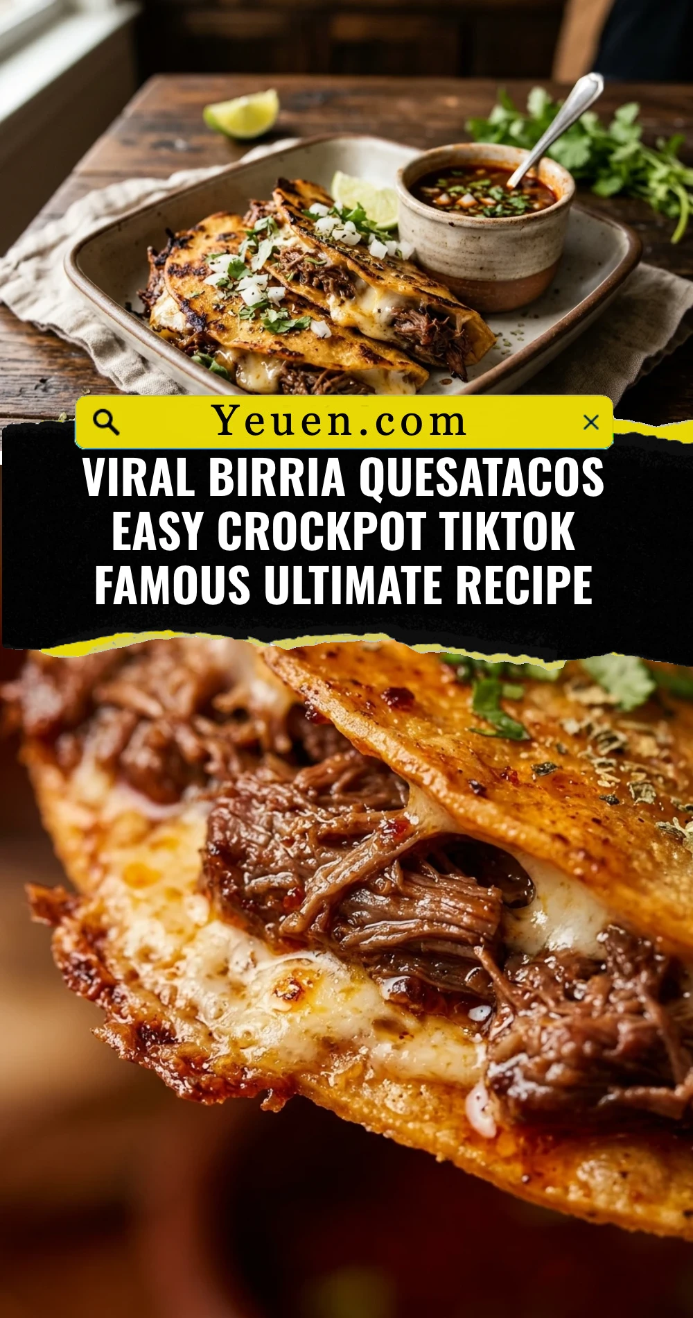 Viral Birria Quesatacos Easy Crockpot TikTok Famous Ultimate Recipe