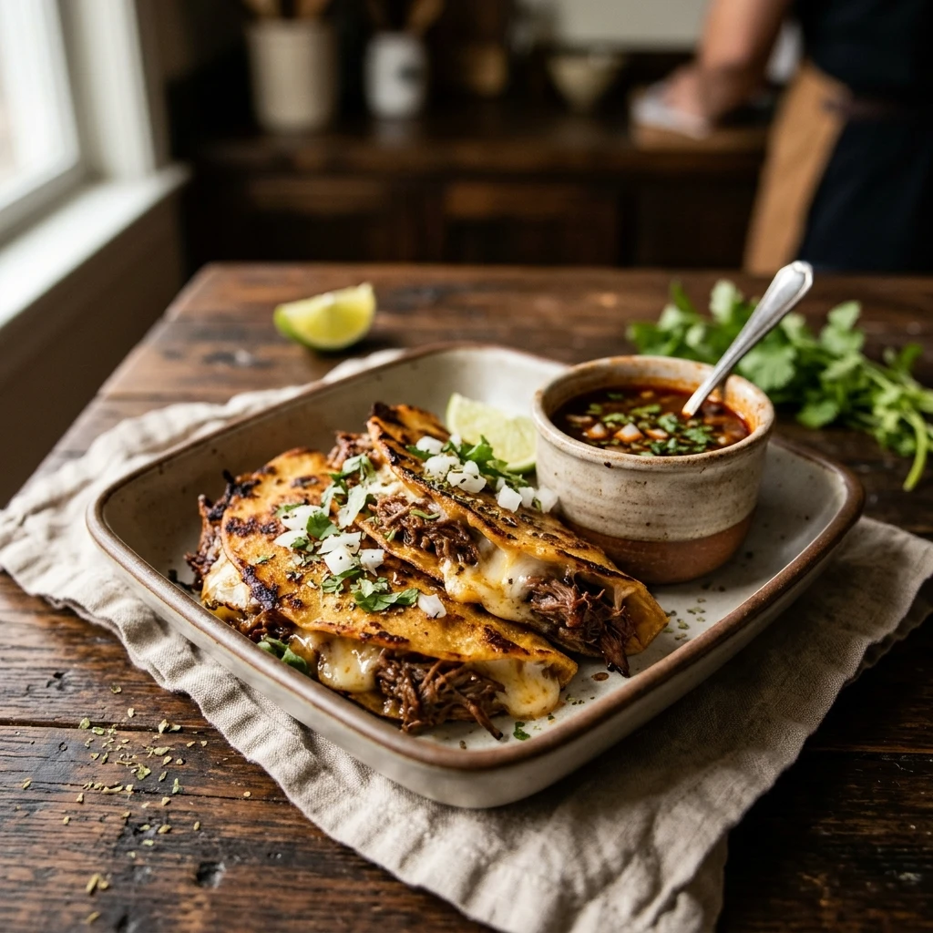 Viral Birria Quesatacos Easy Crockpot TikTok Famous Ultimate Recipe